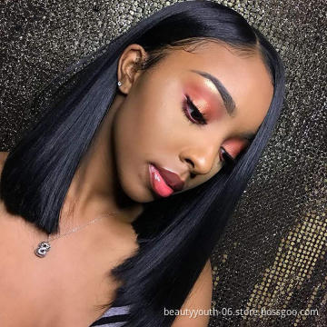 High Quality Lace closure  Straight Hair Bob Wigs lace front wig Beauty Forever hair bundles human hair wig